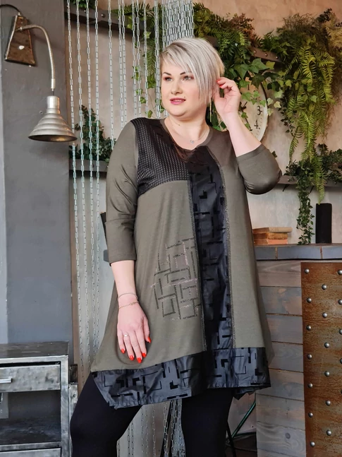 Rachel tunika - nagyméretű mintás tunika
