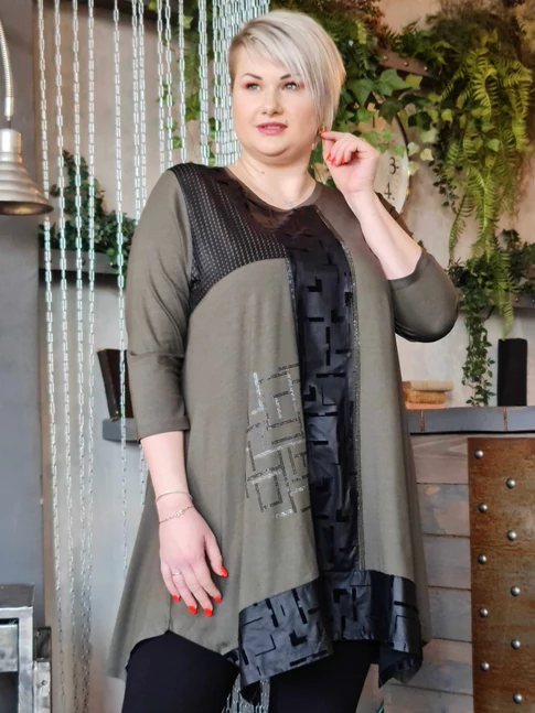 Rachel tunika - nagyméretű mintás tunika