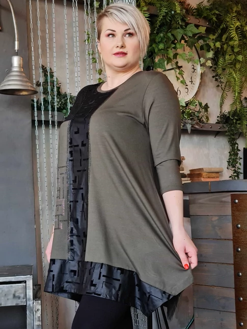 Rachel tunika - nagyméretű mintás tunika