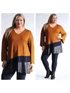 Charlotte tunika - plus size mintás tunika