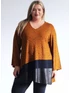 Charlotte tunika - plus size mintás tunika