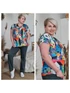 Evila felső - színes plus size felső