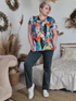 Evila felső - színes plus size felső