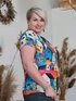 Evila felső - színes plus size felső