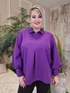 ÜRÖM BLÚZ - MAT FASHION PLUS SIZE LILA, FÉLALKAMI BLÚZ