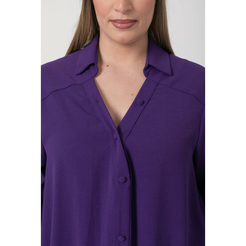 Natasa ing - nagyméretű lila ing