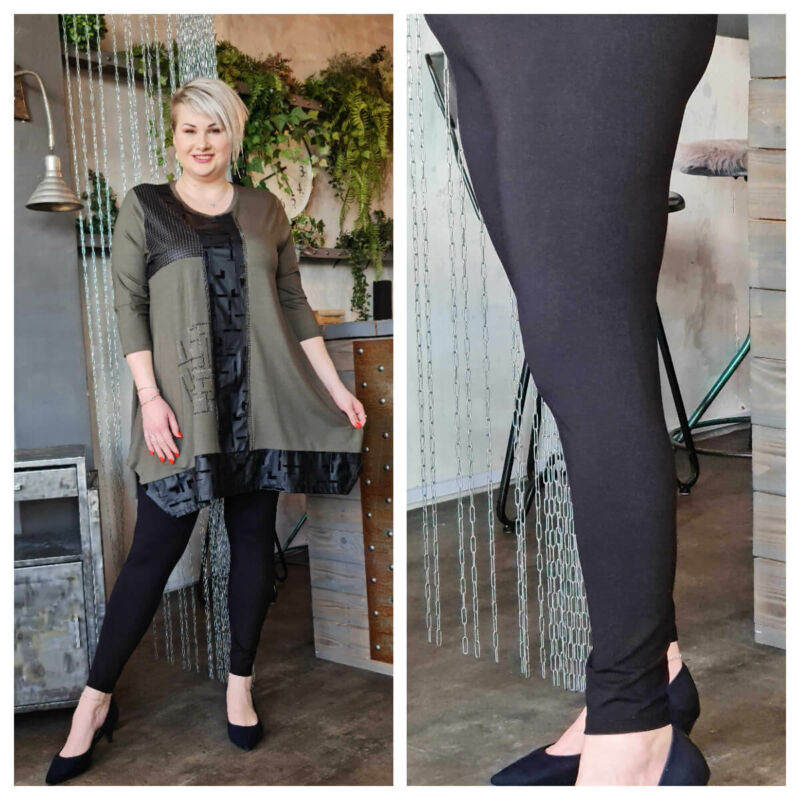 Britta leggings - nagyméretű fekete leggings
