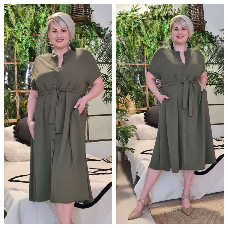 Médea ruha - nagyméretű zöld ruha