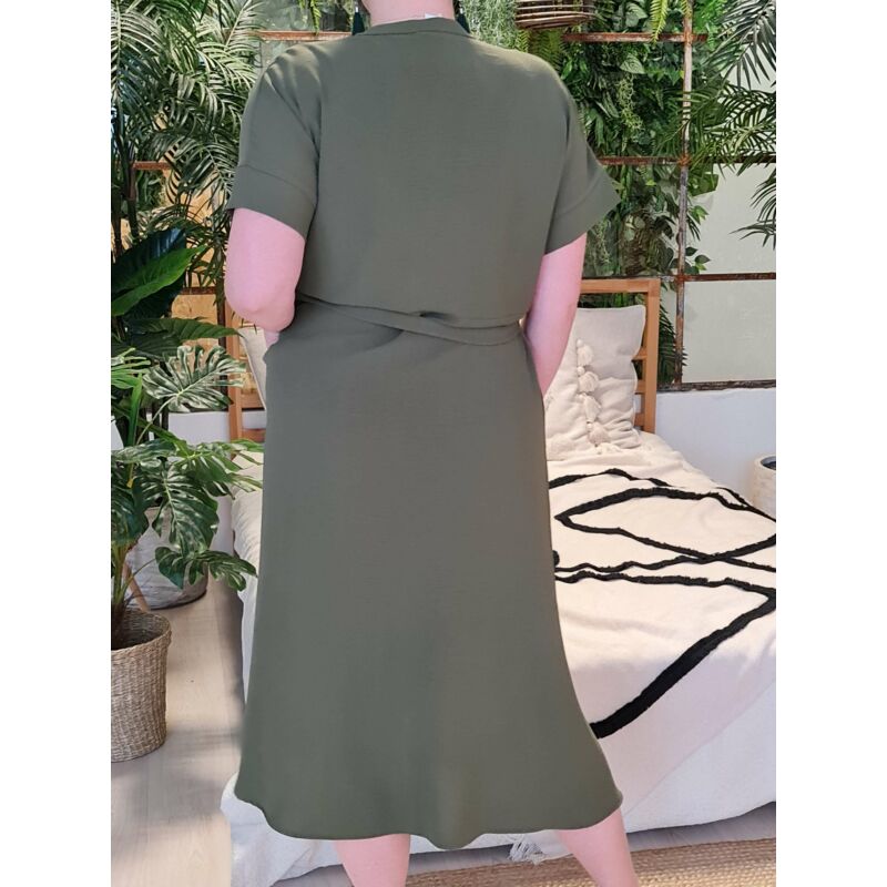Médea ruha - nagyméretű zöld ruha