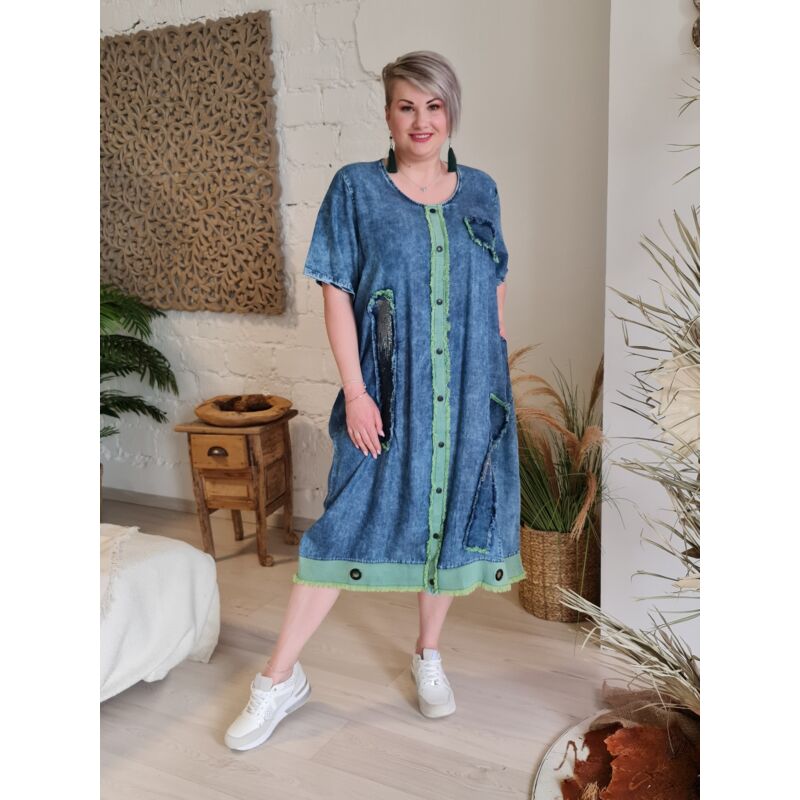 Marlene ruha - nagyméretű farmer ruha