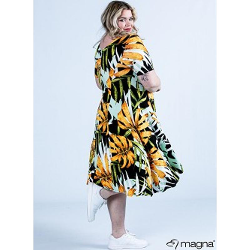 ÓCSA RUHA - PLUS SIZE MINTÁS RUHA